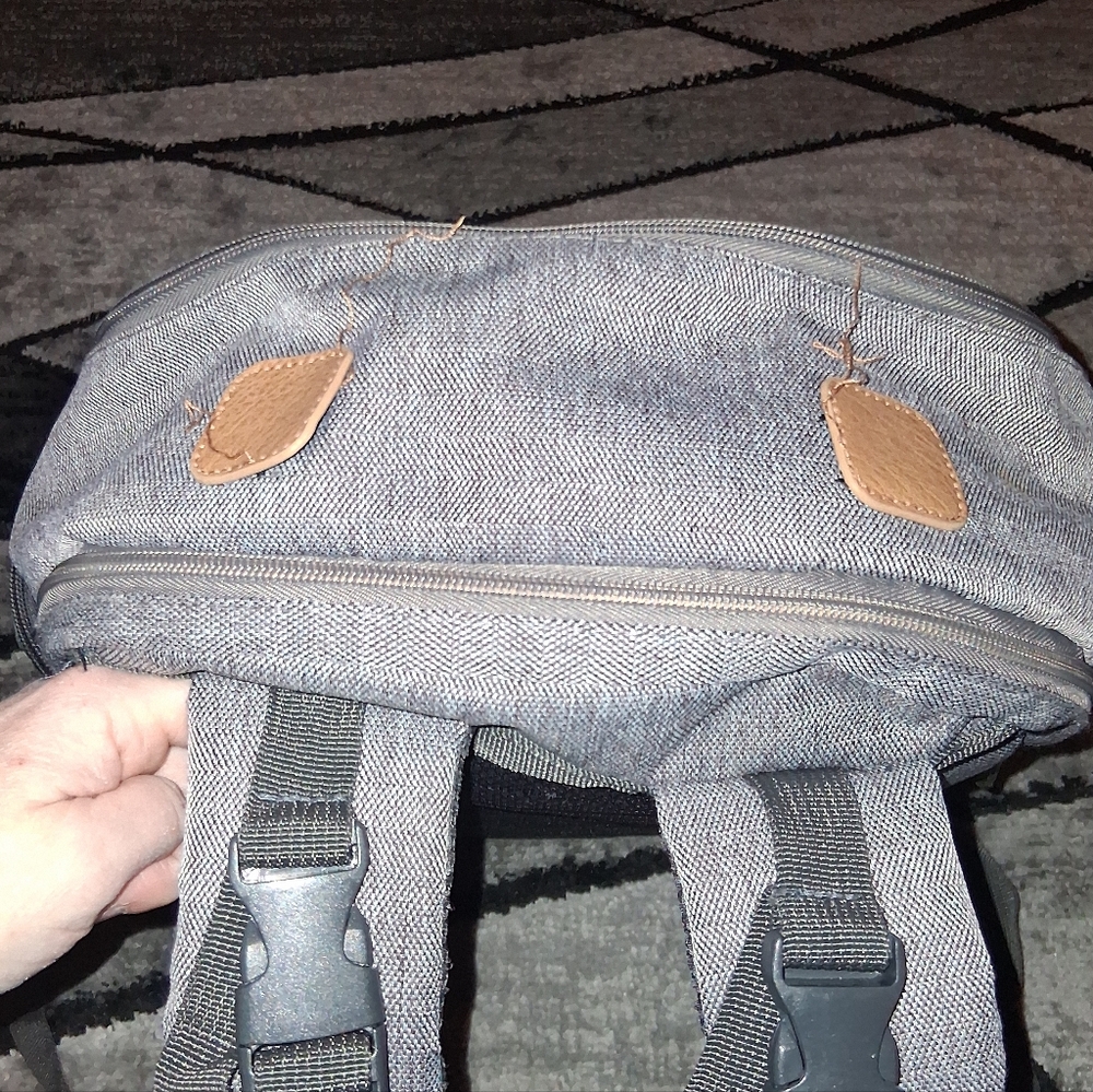 EUC Eddie Bauer Gray Bridgeport Places & Spaces Back Pack Diaper Bag! - Picture 12 of 16